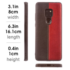 Lilware Bicolor PU Leather Phone Case Compatible with Huawei Mate 20. Red / Black