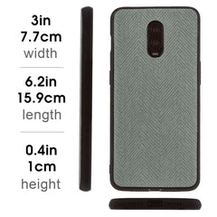 Lilware Canvas Z Rubberized Texture Plastic Phone Case for OnePlus 6T. Grey