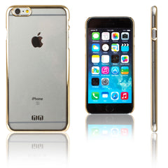 Lilware Amber Armor Crystal Clear Case Hard Plastic Cover Cover For Apple iPhone 6 Plus and 6S Plus. Clear / Gold