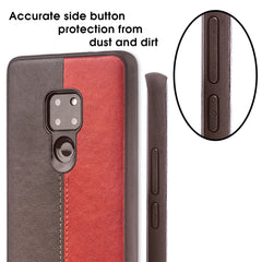 Lilware Bicolor PU Leather Phone Case Compatible with Huawei Mate 20. Red / Black