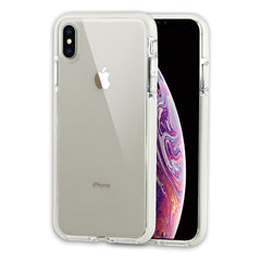 Xcessor Clear Hybrid TPU Phone Case for Apple iPhone XS Max. With Shock Absorbing Inner Rubber Layer on the Edges. Clear / White