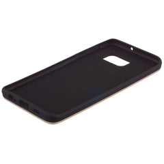 Lilware Armor Hard Plastic Case for Samsung Galaxy S6 edge+ SM-G928A. Glossy Dual Layer Protective Cover With Kickstand and Credit / Business Card Secret Slot. Golden Color