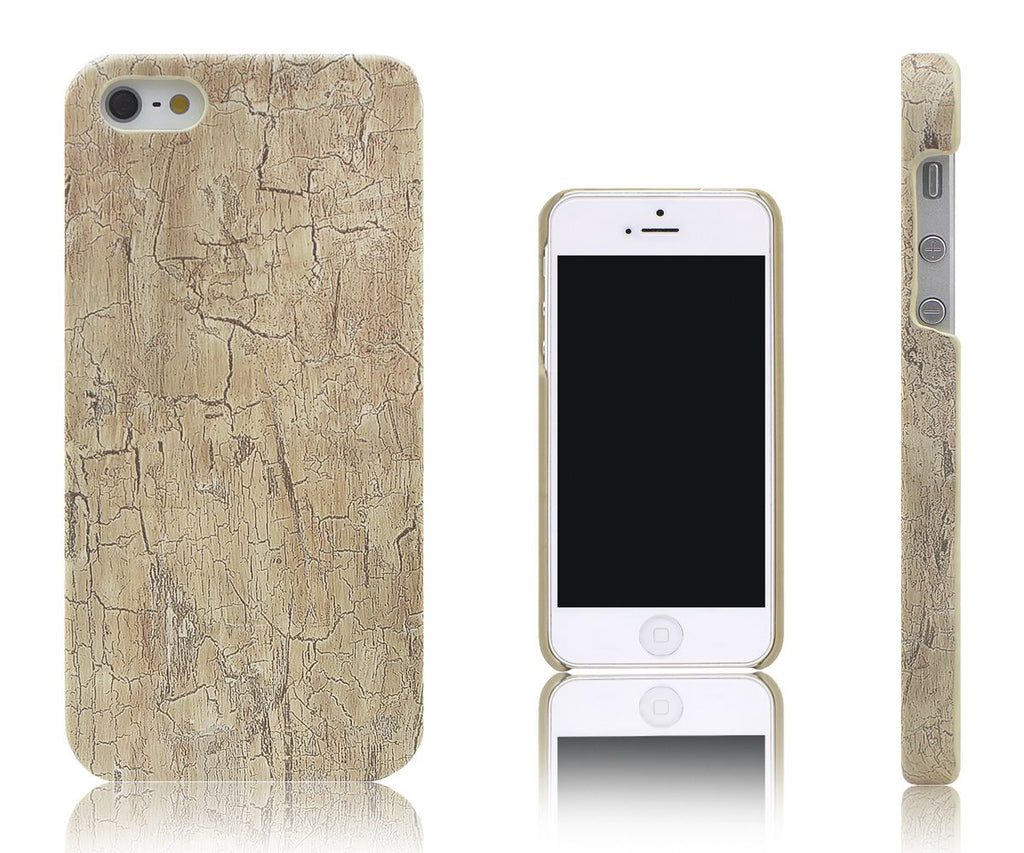 Xcessor Wood Texture Hard Plastic Case for Apple iPhone 5/5S - Yellow/Birch