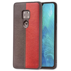 Lilware Bicolor PU Leather Phone Case Compatible with Huawei Mate 20. Red / Black