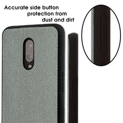 Lilware Canvas Z Rubberized Texture Plastic Phone Case for OnePlus 6T. Grey