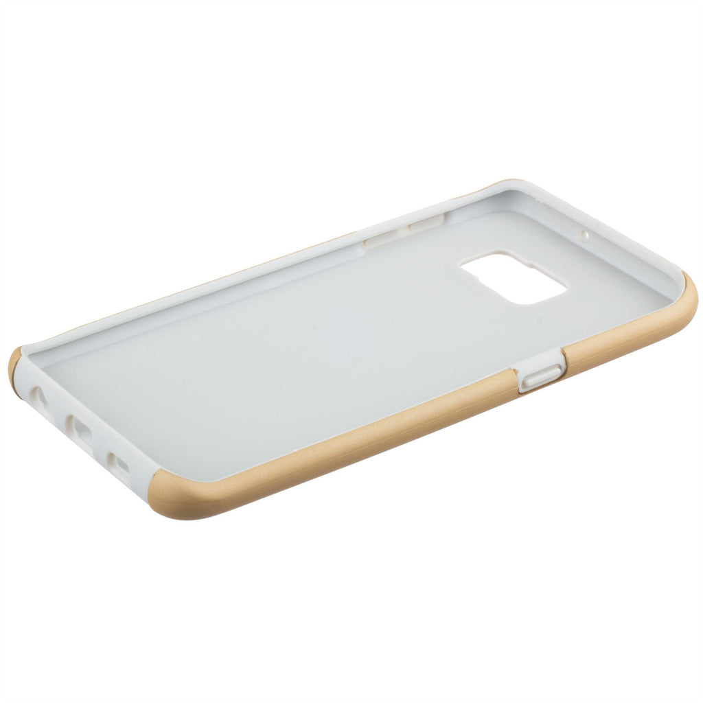 Lilware Smooth Armor Hartplastikhülle für Samsung Galaxy S6 edge+ SM-G928A. Robuste, zweilagige Schutzhülle. Schwarz/Gold