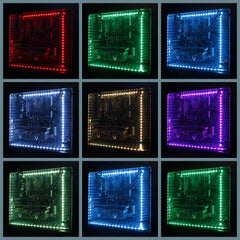 Lilware (100 cm) RGB-Farbwechsel-LED-Lichtstreifen für Mid-Tower-Computergehäuse – Multifunktionale 21-Tasten-RF-Fernbedienung und WLAN-Steuerung über Smartphone