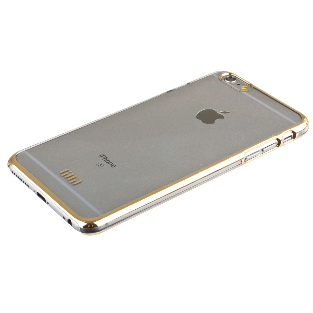 Lilware Amber Armor Crystal Clear Case Hartplastik-Schutzhülle für Apple iPhone 6 Plus und 6S Plus. Klar/Gold
