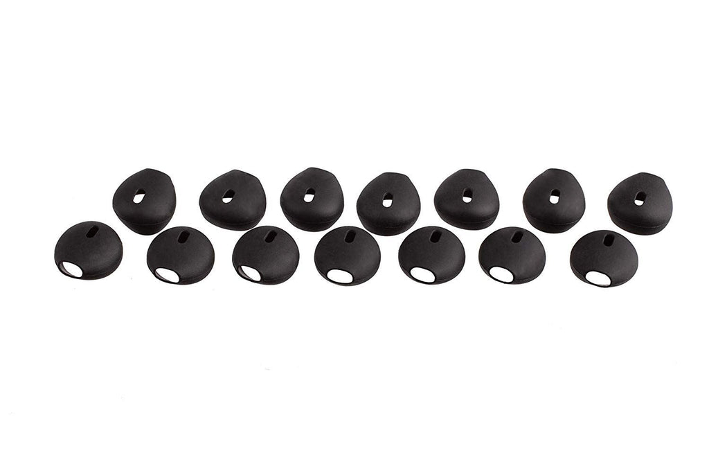 Earbudz 10 Pairs Medium Silicone Replacement Earbud Ear Buds Tips – Black