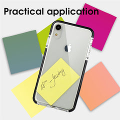 Xcessor Clear Hybrid TPU-Telefonhülle für Apple iPhone XR. Mit stoßdämpfender innerer Gummischicht an den Kanten. Klar / Schwarz
