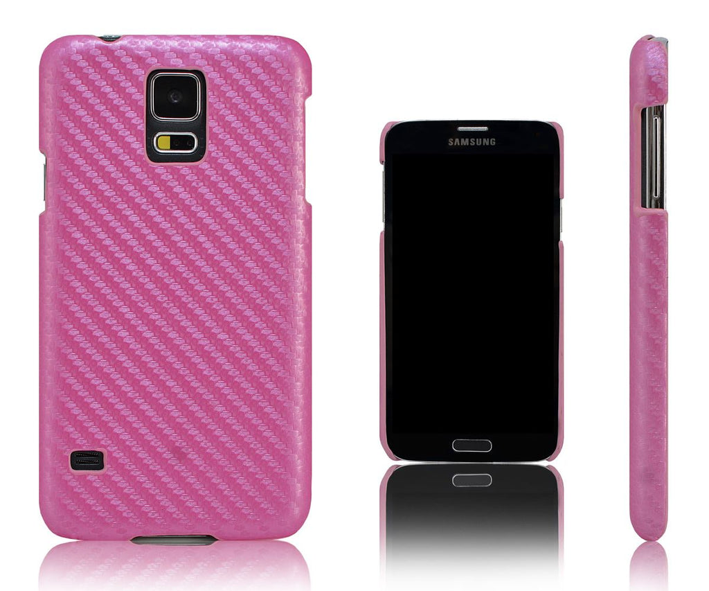 Xcessor Effect Hard Plastic Case for Samsung Galaxy S5 i9600 (Carbon / Pink)