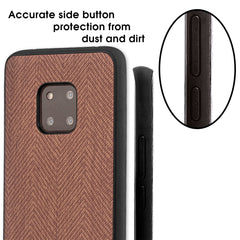 Lilware Canvas Z Rubberized Texture Plastic Phone Case Compatible with Huawei Mate 20 Pro. Brown