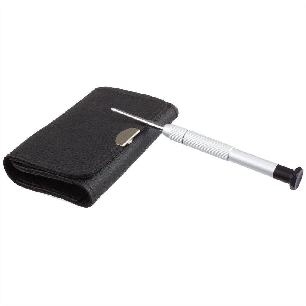Lilware Universal 12-in-1 Magnet-Schraubendreher-Set im Portemonnaie-Format für elektronische Geräte. Schwarz