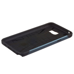 Lilware Angular Armor Hard Plastic Case for Samsung Galaxy Note 5. Rugged Dual Layer Protective Cover. Black / Dark Blue