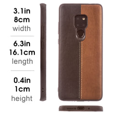 Lilware Bicolor PU Leather Phone Case Compatible with Huawei Mate 20. Brown / Black