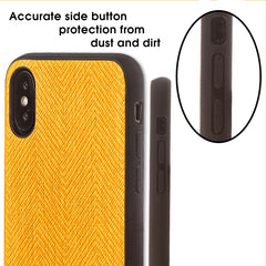 Lilware Canvas Z Rubberized Texture Plastic Phone Case for Apple iPhone XS Max. Yellow