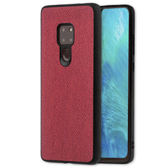 Lilware Canvas Z Rubberized Texture Plastic Phone Case Compatible with Huawei Mate 20. Dark Pink