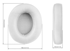 Xcessor Replacement Memory Foam Earpads for Over-the-Ear Beats by Dre Studio 2 Headphones. White