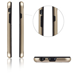 Lilware Armor Slim Fit Hartplastik Robuste Hülle Dual Layer Cover für Apple iPhone 6 6S. Gold / Schwarz
