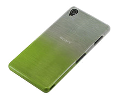 Xcessor Transition Color Flexible TPU Case for Sony Xperia Z3 . With Gradient Silk Thread Texture. Transparent / Green
