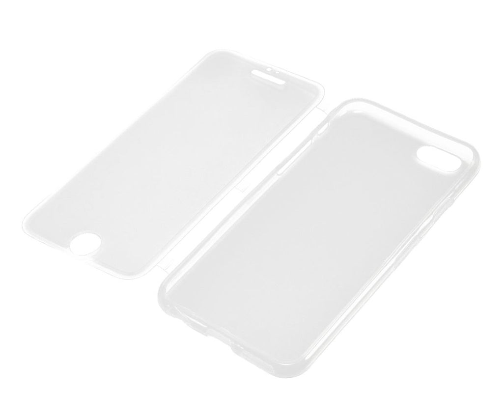 Xcessor Flip Open TPU Gel Hülle für Apple iPhone 6. Schutz für Vorder- und Rückseite. Transparent