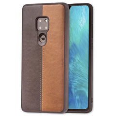 Lilware Bicolor PU Leather Phone Case Compatible with Huawei Mate 20. Brown / Black