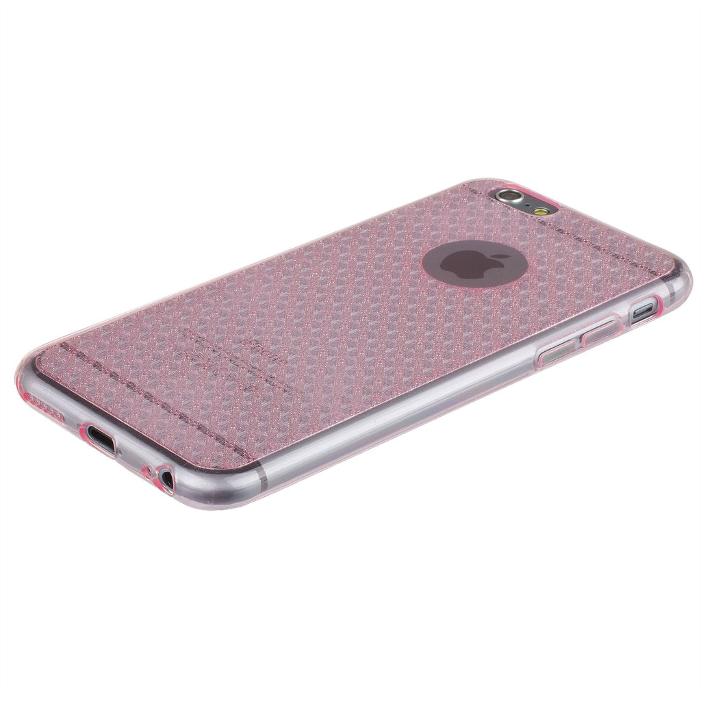 Xcessor Crystal Shine Glossy Flexible TPU case for Apple iPhone 6 Plus / 6S Plus. Transparent / Pink