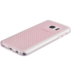 Xcessor Crystal Shine Glossy Flexible TPU case for Samsung Galaxy S7 SM-G930. Transparent / Pink