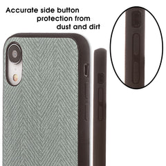 Lilware Canvas Z Rubberized Texture Plastic Phone Case for Apple iPhone XR. Grey