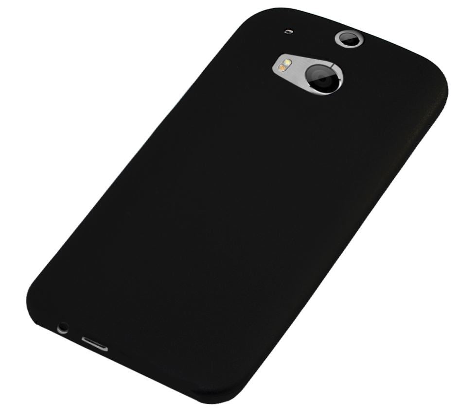 Xcessor Vapour Flexible TPU Gel Case For HTC One M8 (New M8 Model). Black