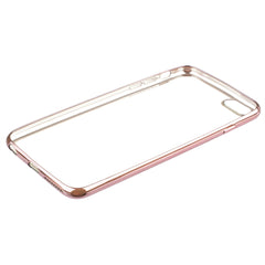 Xcessor Flex Ultra Slim TPU Gel Hybrid Case for Apple iPhone 6 and 6S With Colorful Edges. Clear / Light Pink