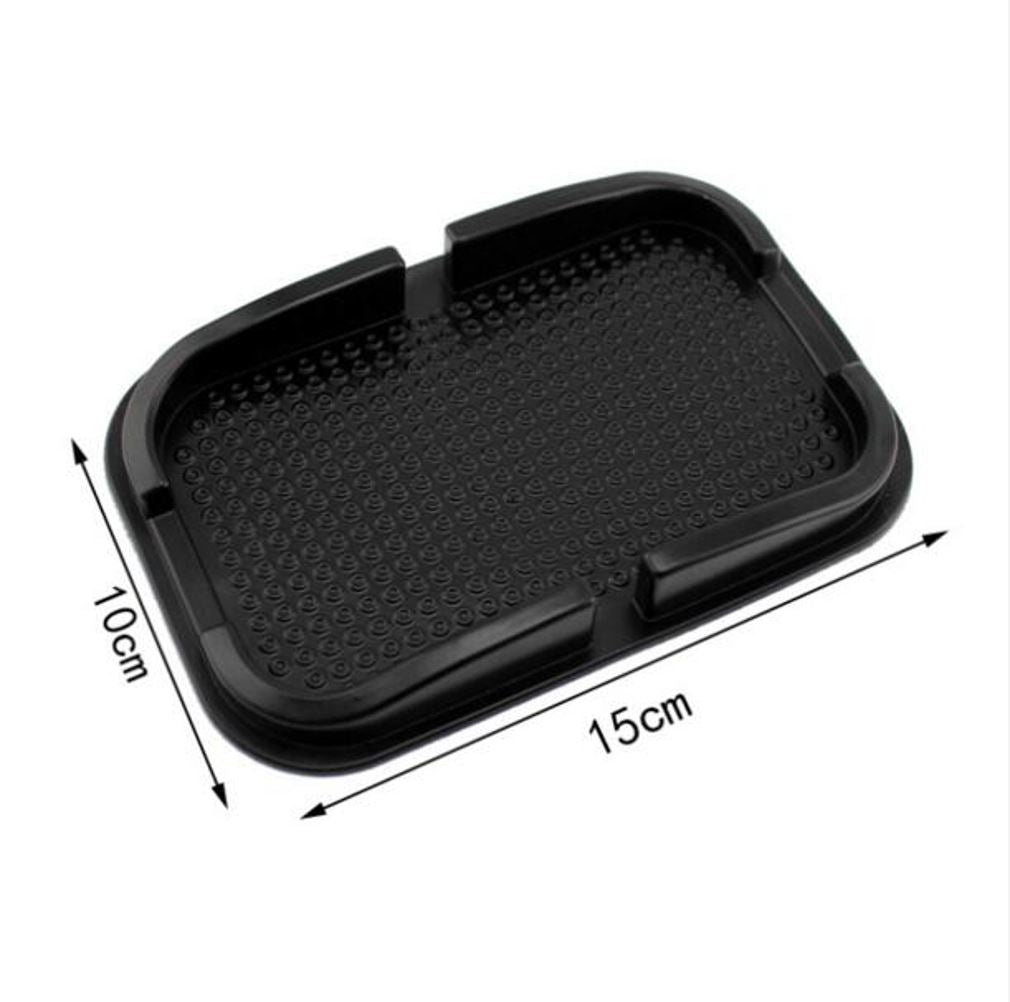 Lilware Antislip Flatbed Mat for Car Dashboard or Any Other Surface. Miscellaneous Equipment Holder - Phones, Keys, and Other Small Items. Black