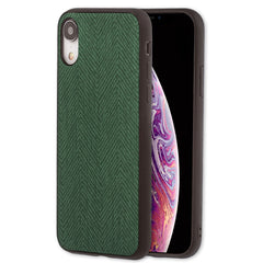 Lilware Canvas Z Rubberized Texture Plastic Phone Case for Apple iPhone XR. Green