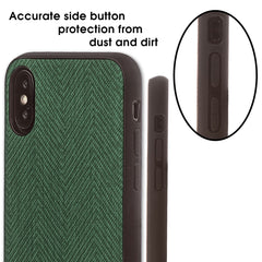 Lilware Canvas Z Rubberized Texture Plastic Phone Case for Apple iPhone XS Max. Green