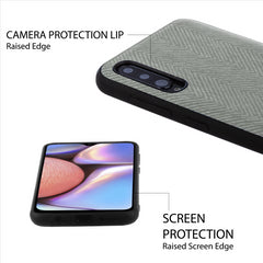 Lilware Canvas Z Rubberized Texture Plastic Phone Case for Samsung Galaxy A50/A50S. Dark Grey