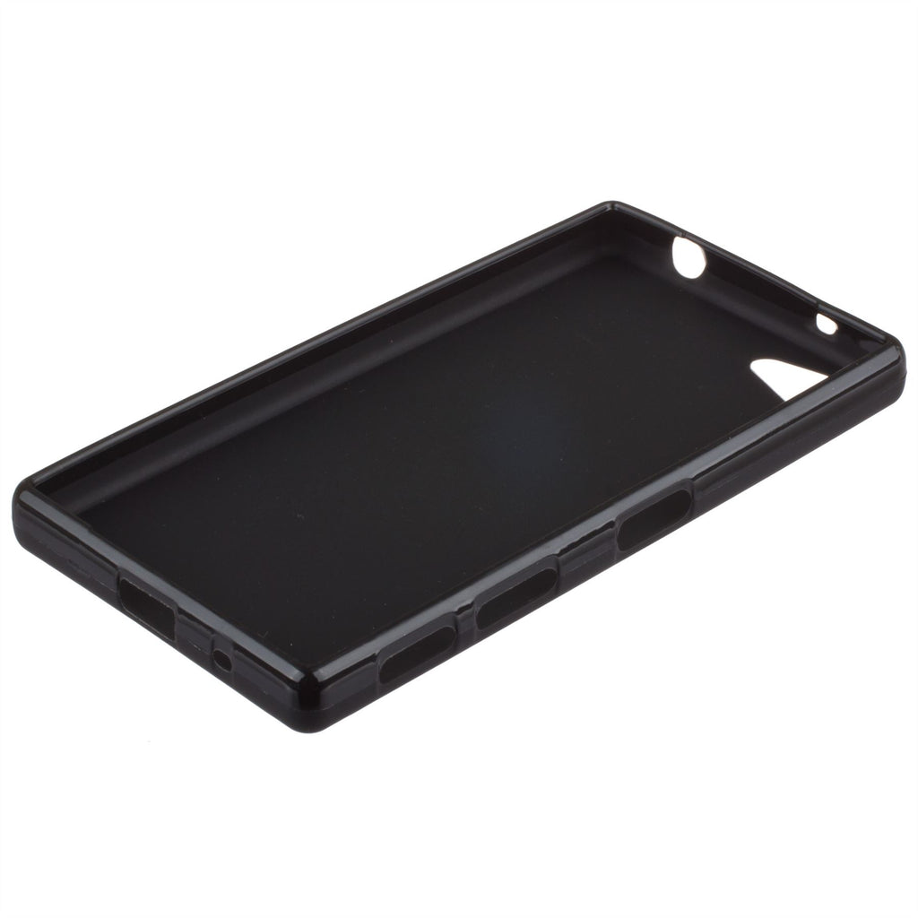 Xcessor Vapour Flexible TPU-Hülle für Sony Xperia Z5 Compact. Schwarz