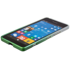 Xcessor Transition Color Flexible TPU-Hülle für Microsoft Lumia 950. Mit Farbverlauf-Seidenfadenstruktur. Transparent / Grün