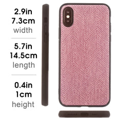 Lilware Canvas Z Rubberized Texture Plastic Phone Case for Apple iPhone XS. Pink