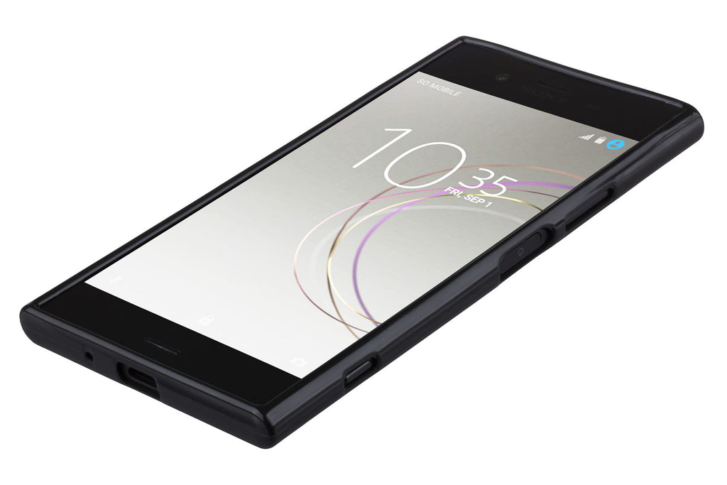 Xcessor Vapour Flexible TPU-Hülle für Sony Xperia XZ1. Schwarz