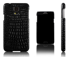 Xcessor Crocodile Skin Effect Hard Plastic Case for Samsung Galaxy S5 i9600. (Compatible with All Samsung Galaxy S5 Models). Black