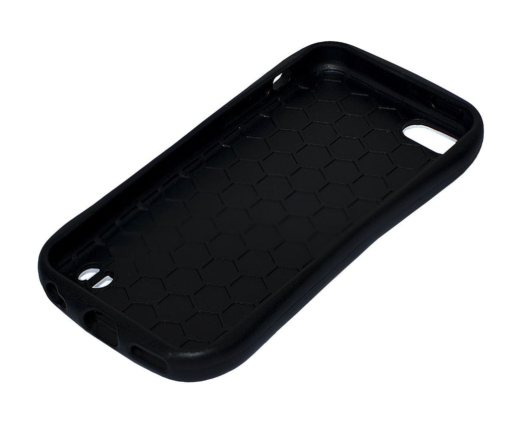 Lilware Silhouette Plastic Case for Apple iPhone 5C. Flexible TPU and Hard Glossy Plastic Back. Black