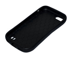 Lilware Silhouette Plastic Case for Apple iPhone 5C. Flexible TPU and Hard Glossy Plastic Back. Black