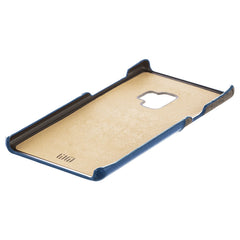 Lilware Card Wallet Kunststoff-Telefonhülle für Samsung Galaxy S9. Stofftextur und PU-Leder-Schutzhülle mit Ausweis-/Kreditkartenfach. Blau