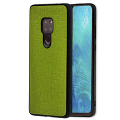 Lilware Canvas Rubberized Texture Plastic Phone Case Compatible with Huawei Mate 20. Green