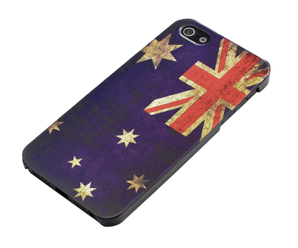 Xcessor Vintage Looking Australian Flag Case for Apple iPhone 5 and 5S. Thin and Light Design. Australia