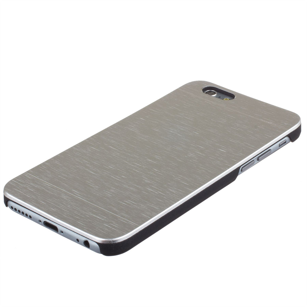 Xcessor Matt Metallic and Flexible TPU case for Apple iPhone 6 Plus / 6S Plus. Black / Silver Color