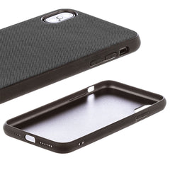 Lilware Canvas Z Rubberized Texture Plastic Phone Case for Apple iPhone XS. Black