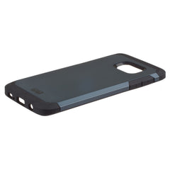 Lilware Angular Armor Hard Plastic Case for Samsung Galaxy S7 edge. Rugged Dual Layer Protective Cover. Black / Dark Blue