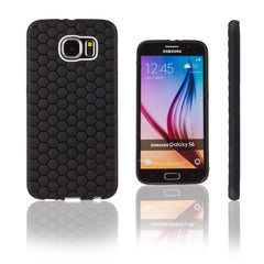 Xcessor Hexagon Texture TPU Gel Hybrid Case for Samsung Galaxy S6 SM-G920. Black