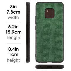 Lilware Canvas Z Rubberized Texture Plastic Phone Case Compatible with Huawei Mate 20 Pro. Green